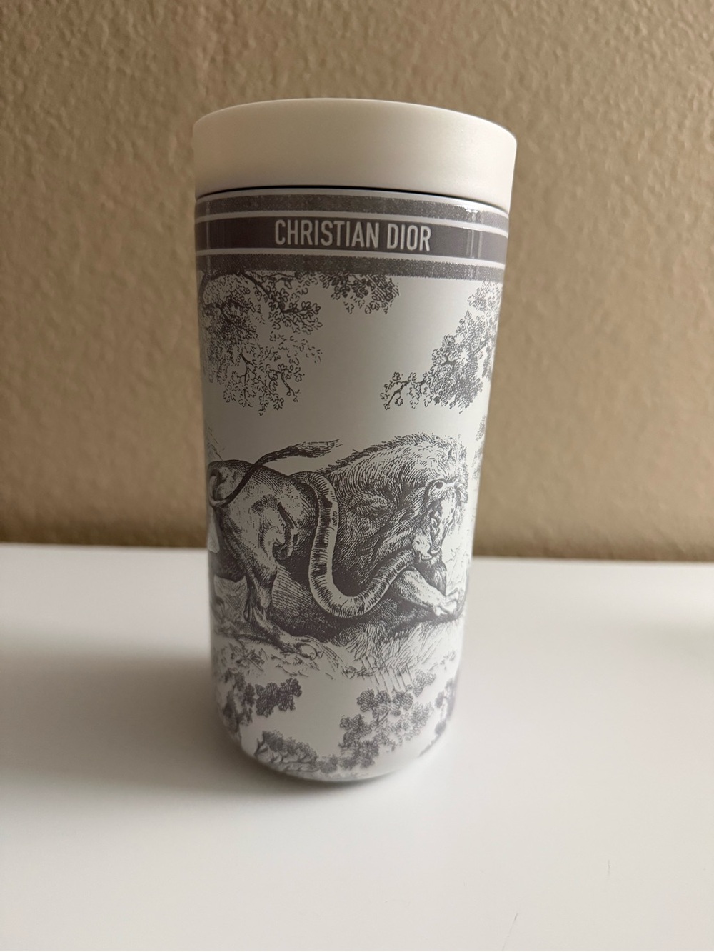 NWT Dior Gourde Flask Toile de Jouy Pattern VIP Gift - Picture 2 of 7
